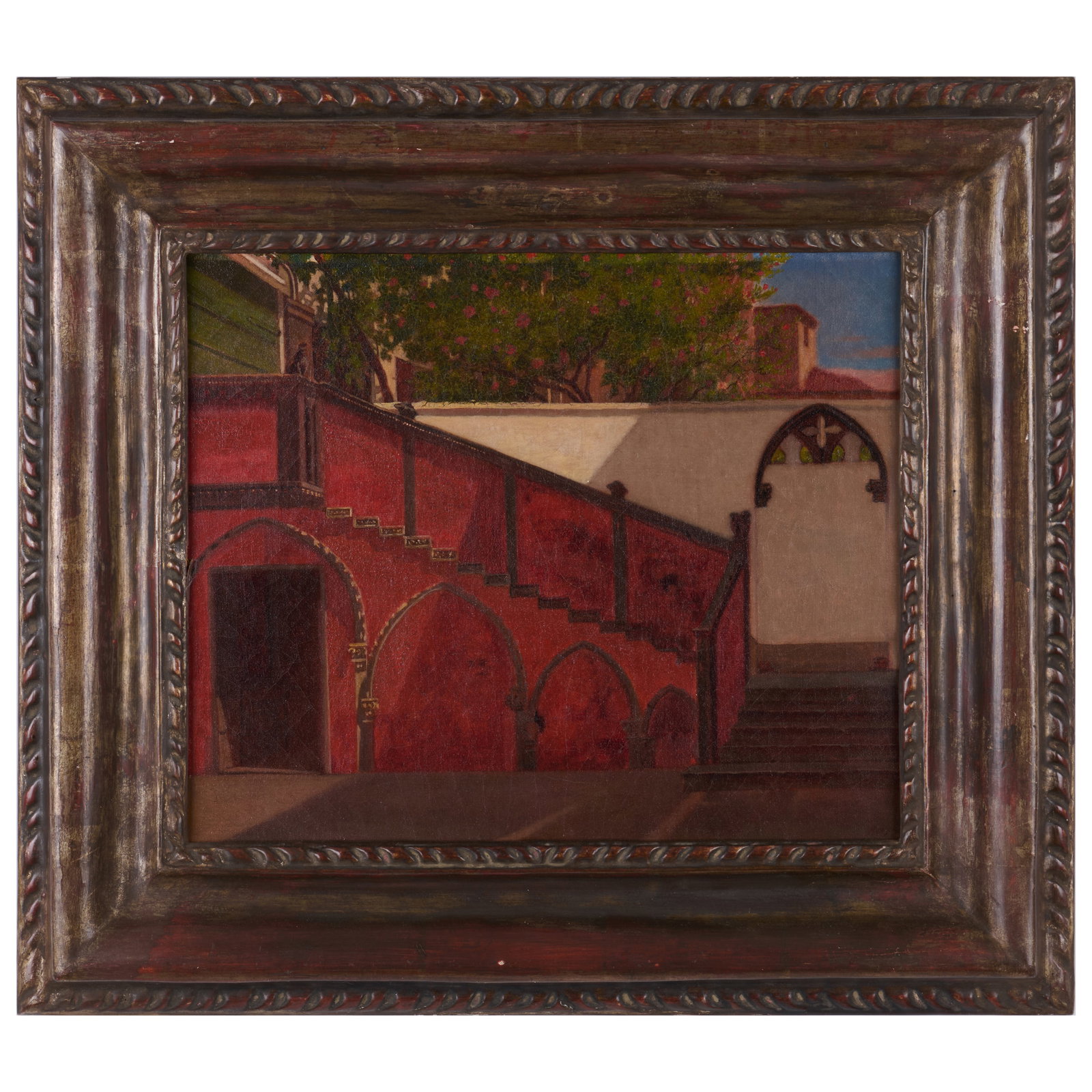 Hamilton Gibbs Wilde (1827-1884): Palazzo Bemba: Hamilton Gibbs Wilde (1827-1884): Palazzo Bemba Oil on canvas, 1862, signed with initials 'HW' lower right, signed 'H. Wilde', titled and dated on the stretcher, with label from Questroyal Fine Art,