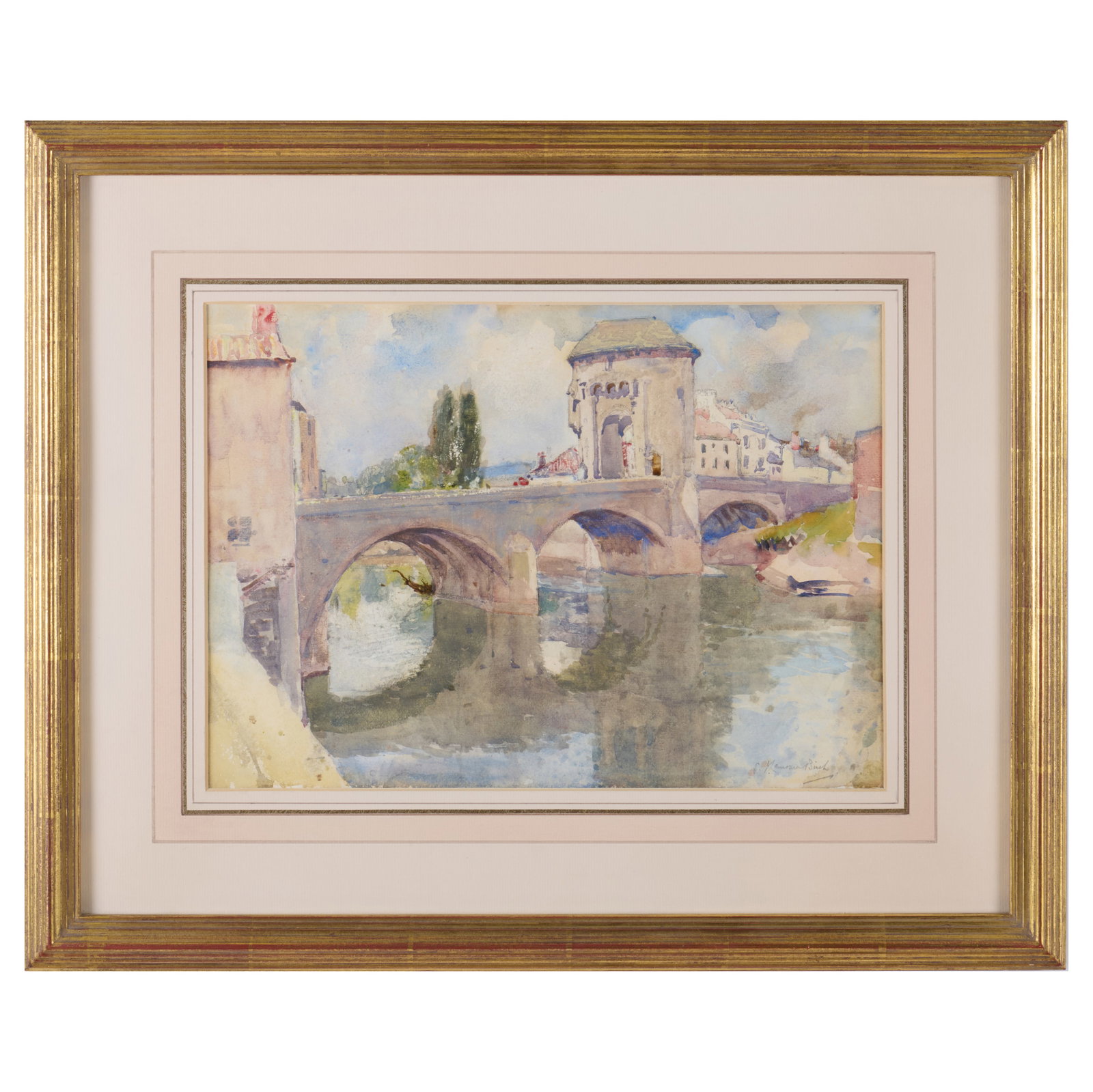 Attributed to Samuel John Lamorna Birch (1869-1955): Old Mannow Bridge, Monmouth (1 of 3)