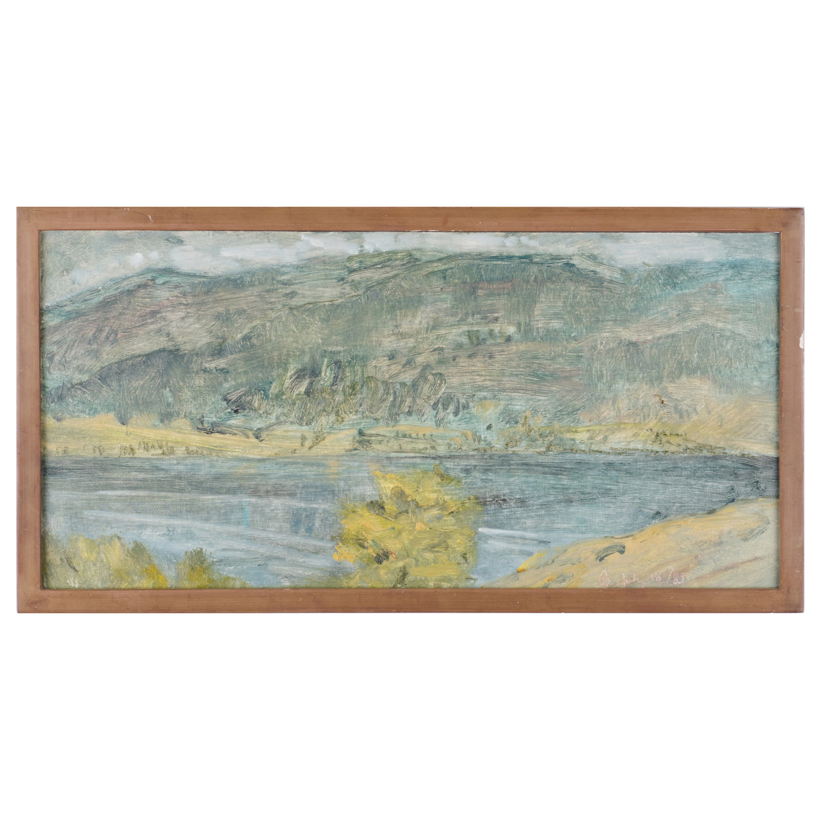 Terry Fenton (b. 1940): Knox Mountain: Terry Fenton (b. 1940): Knox Mountain Oil on Masonite, 1983, signed with the artist's monogram and dated lower right, signed 'Terry Fenton', titled and dated on the reverse, with label from Salander-O