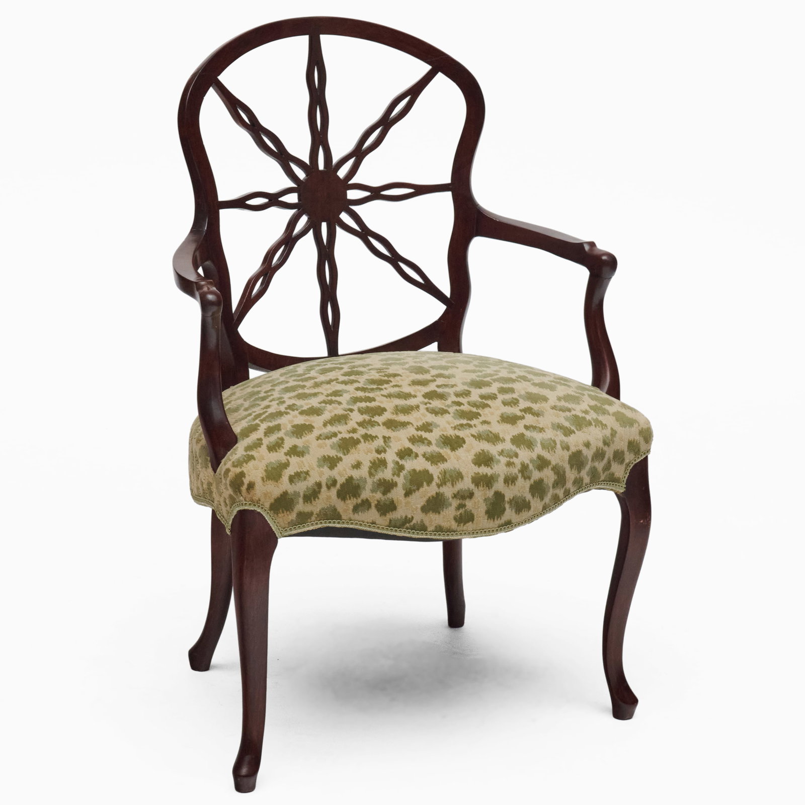 Fine George III Mahogany Wheel Back Armchair (1 of 7)