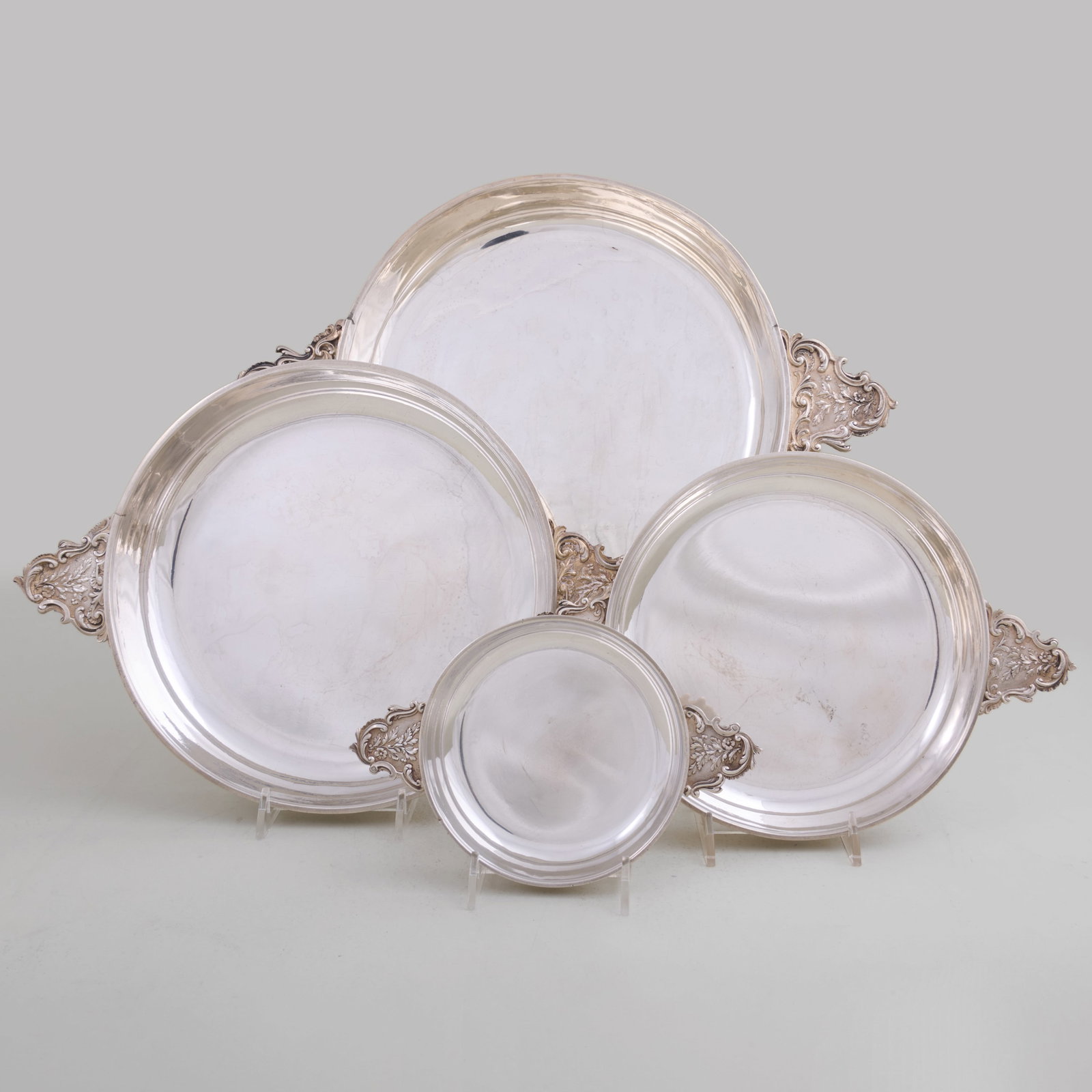 Group Of Four Henri Lapeyre Silver Serving Dishes (1 of 12)