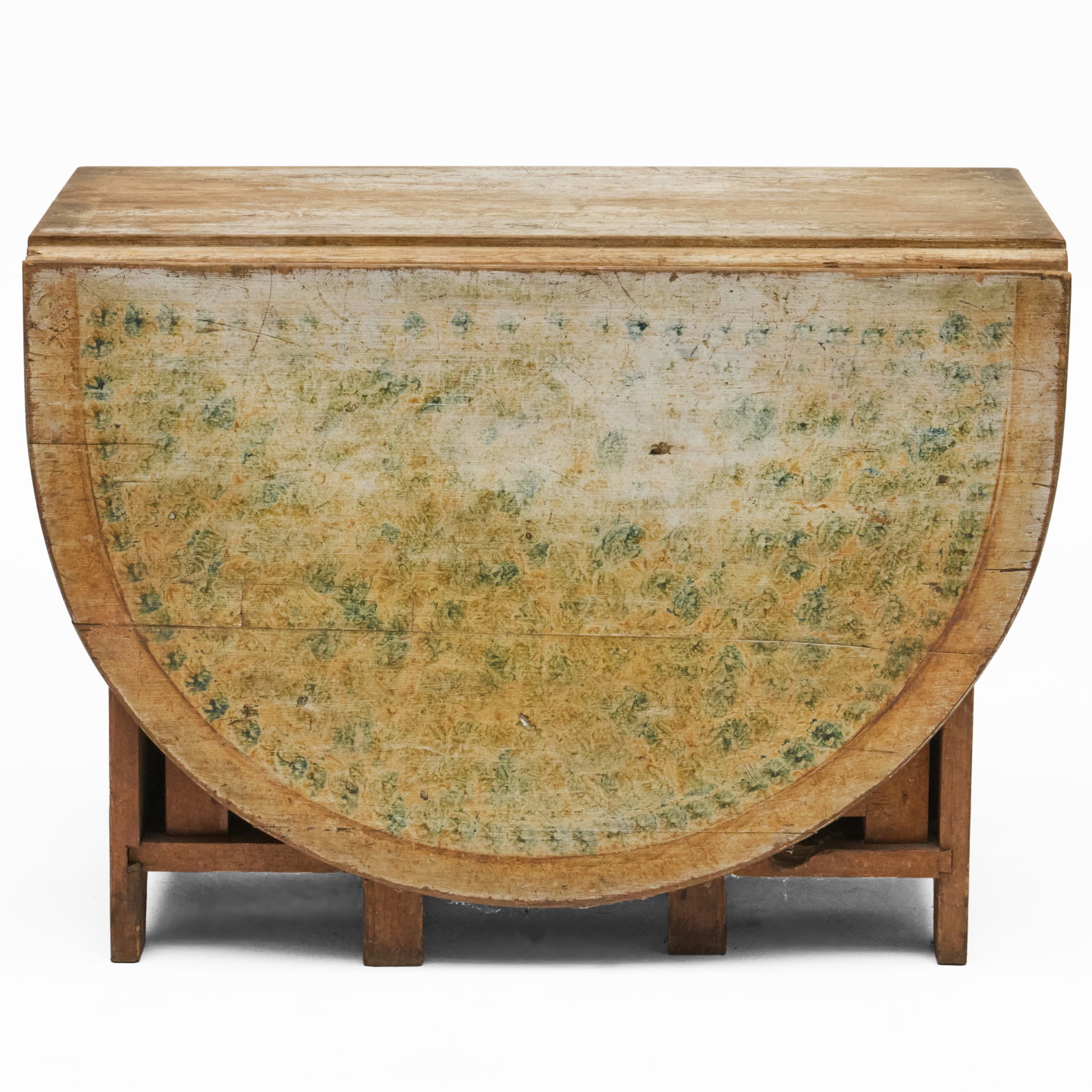 Norwegian Painted Pine Gateleg Table - 3