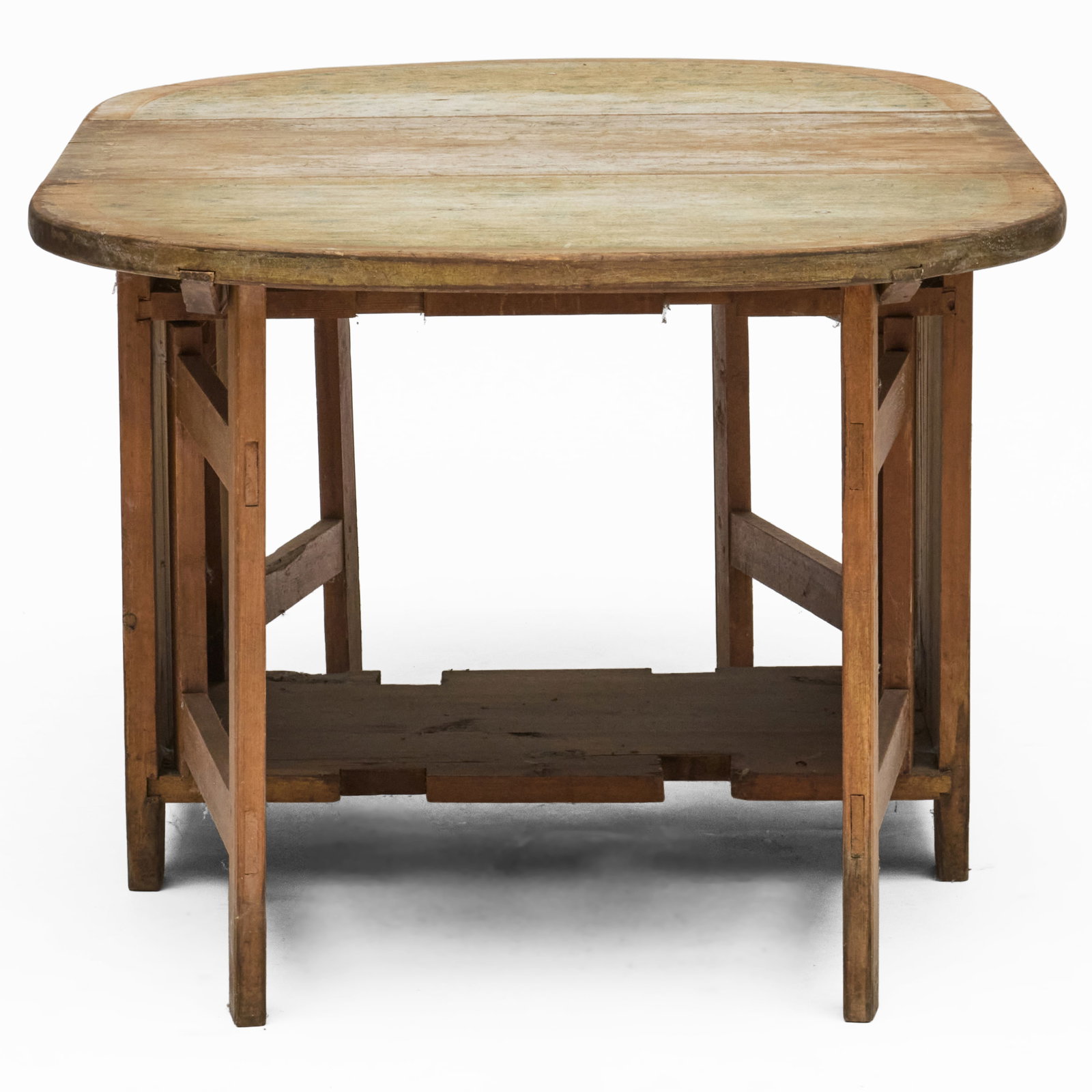 Norwegian Painted Pine Gateleg Table - 5