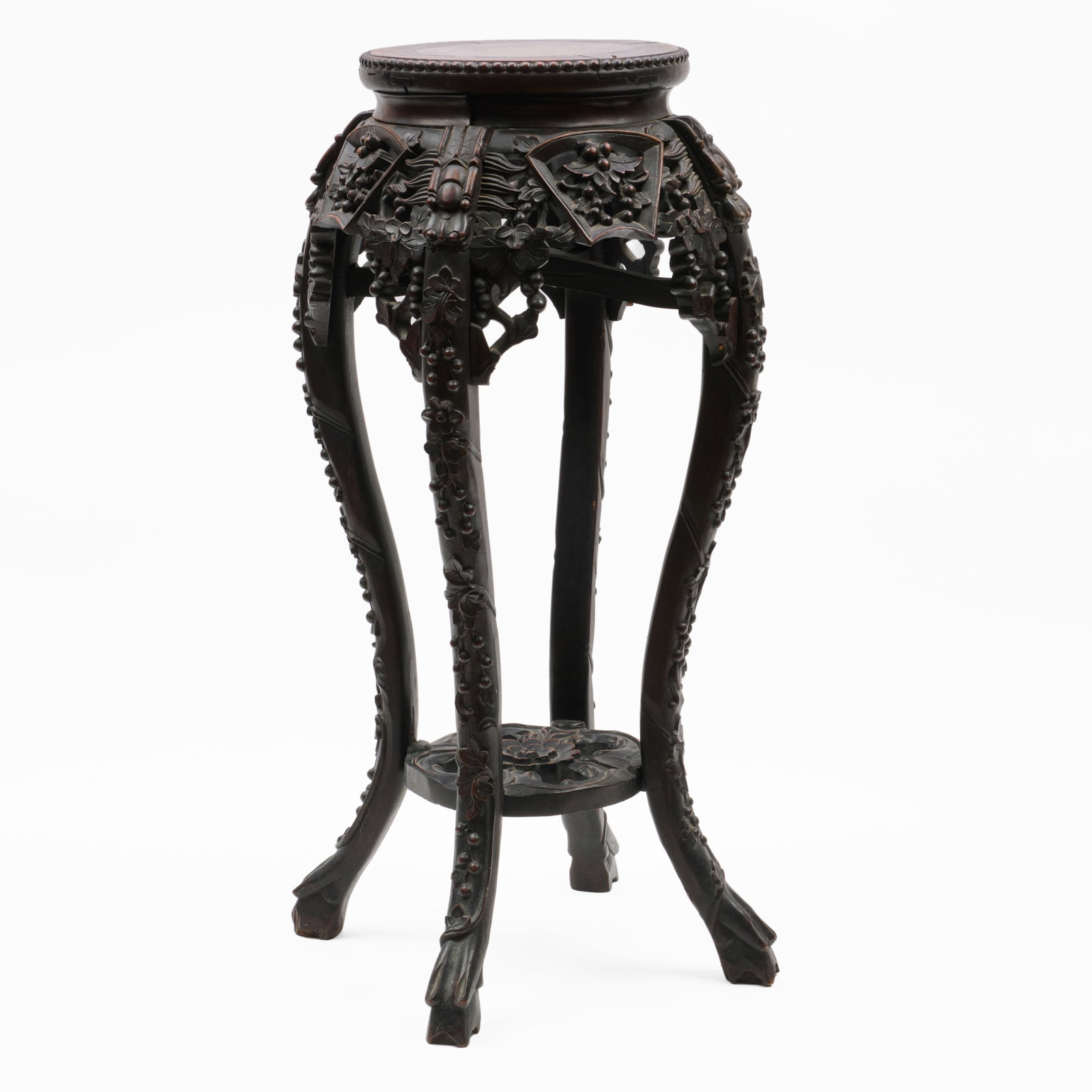Chinese Carved Hardwood Stand (1 of 10)