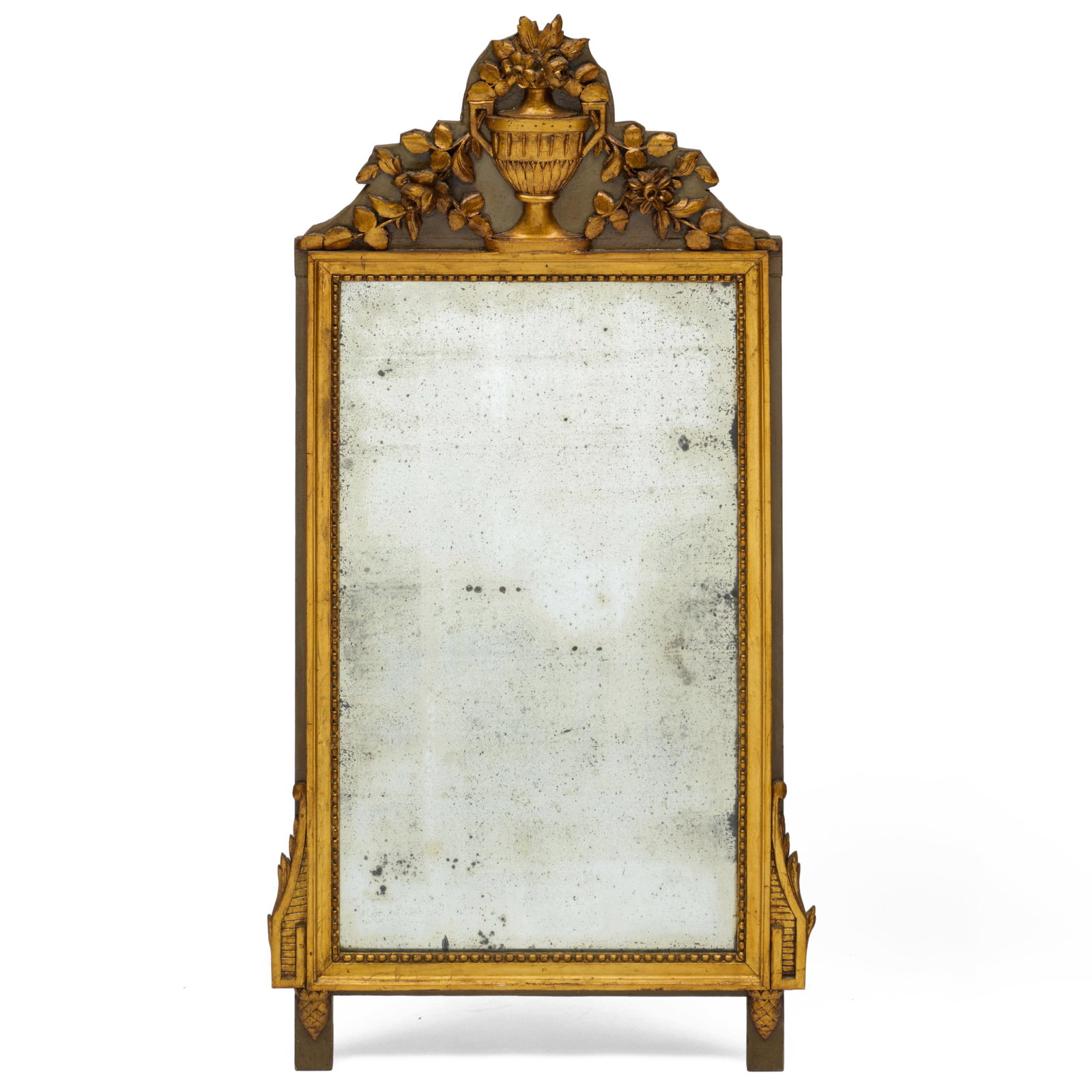 Louis XVI Style Painted And Parcel-Gilt Mirror (1 of 3)