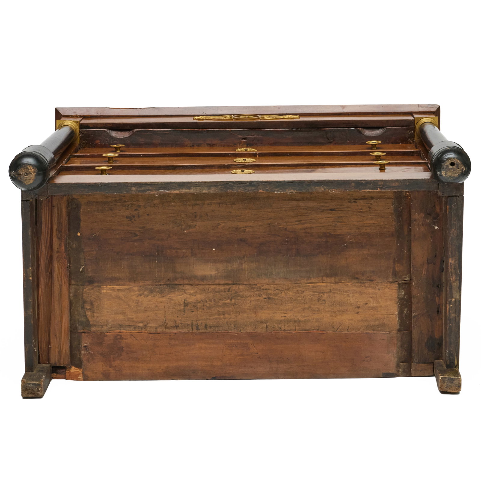 Empire Ormolu-Mounted Walnut Commode - 10