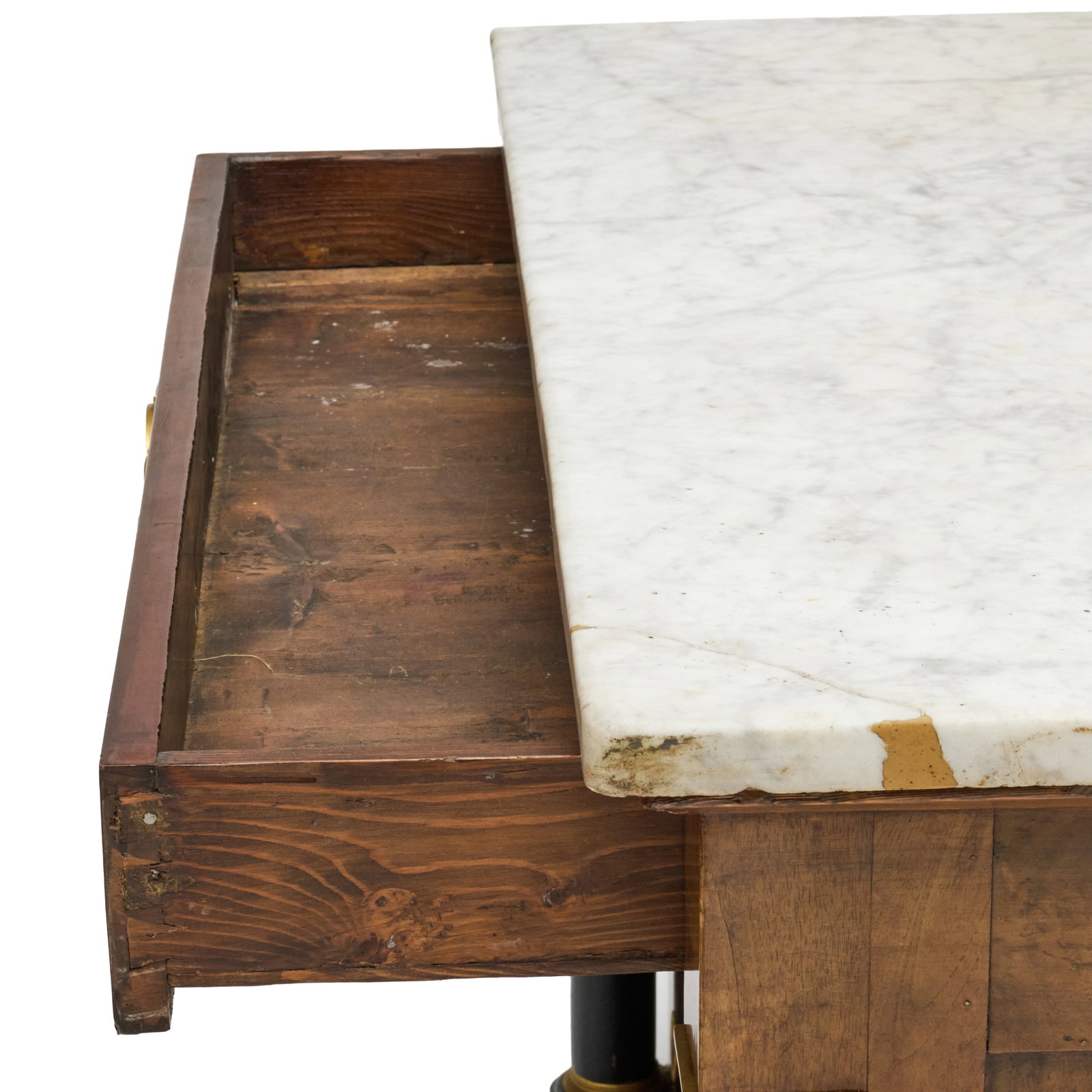 Empire Ormolu-Mounted Walnut Commode - 4