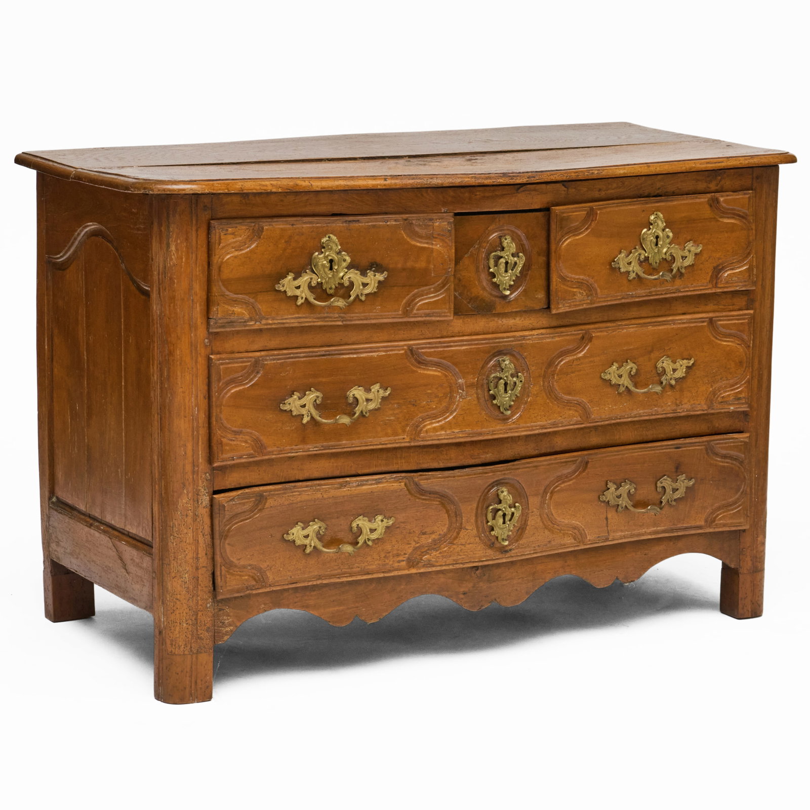 Regence Provincial Brass-Mounted Fruitwood Commode (1 of 8)