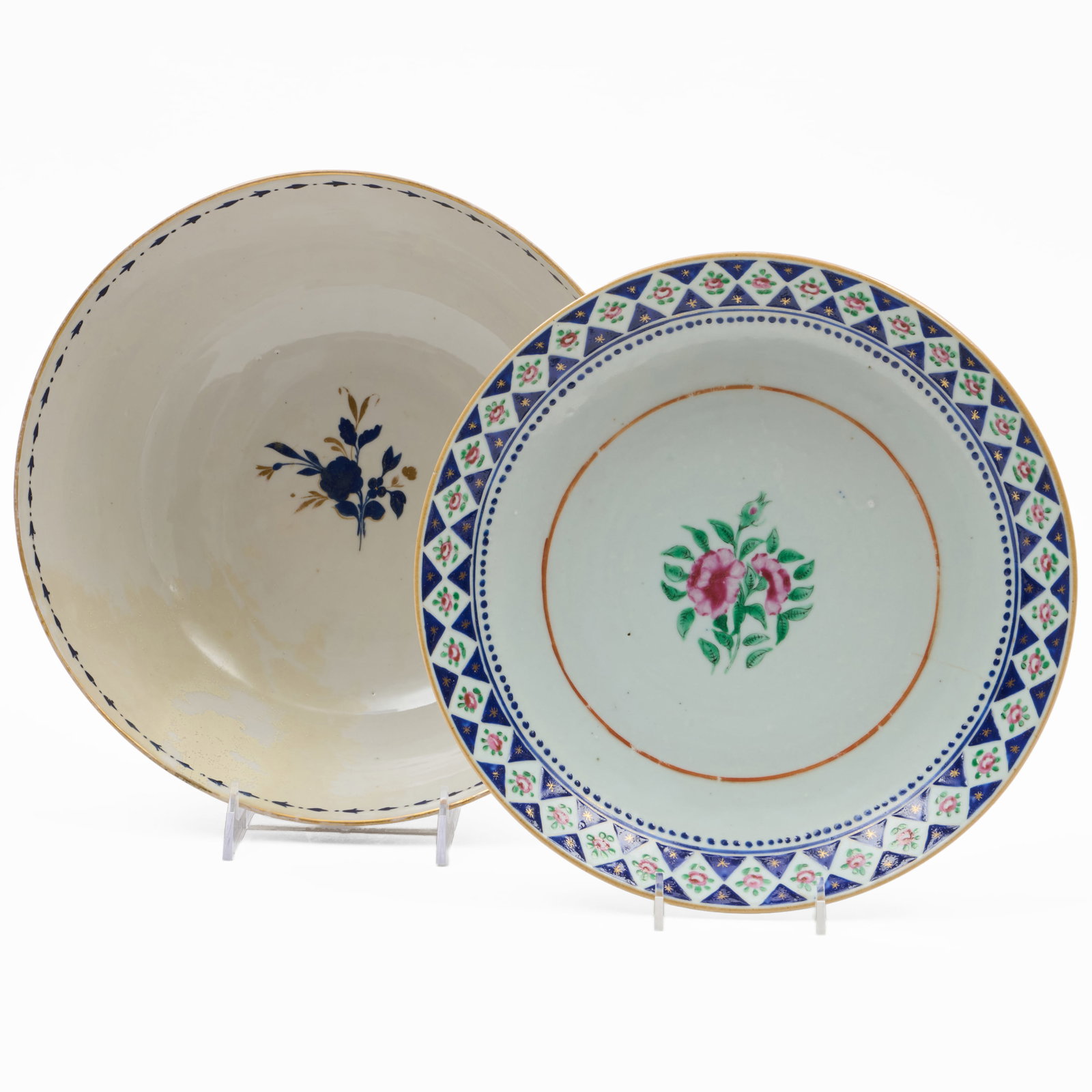 Chinese Export Punch Bowl And A Dish For The Persian Market (1 of 9)