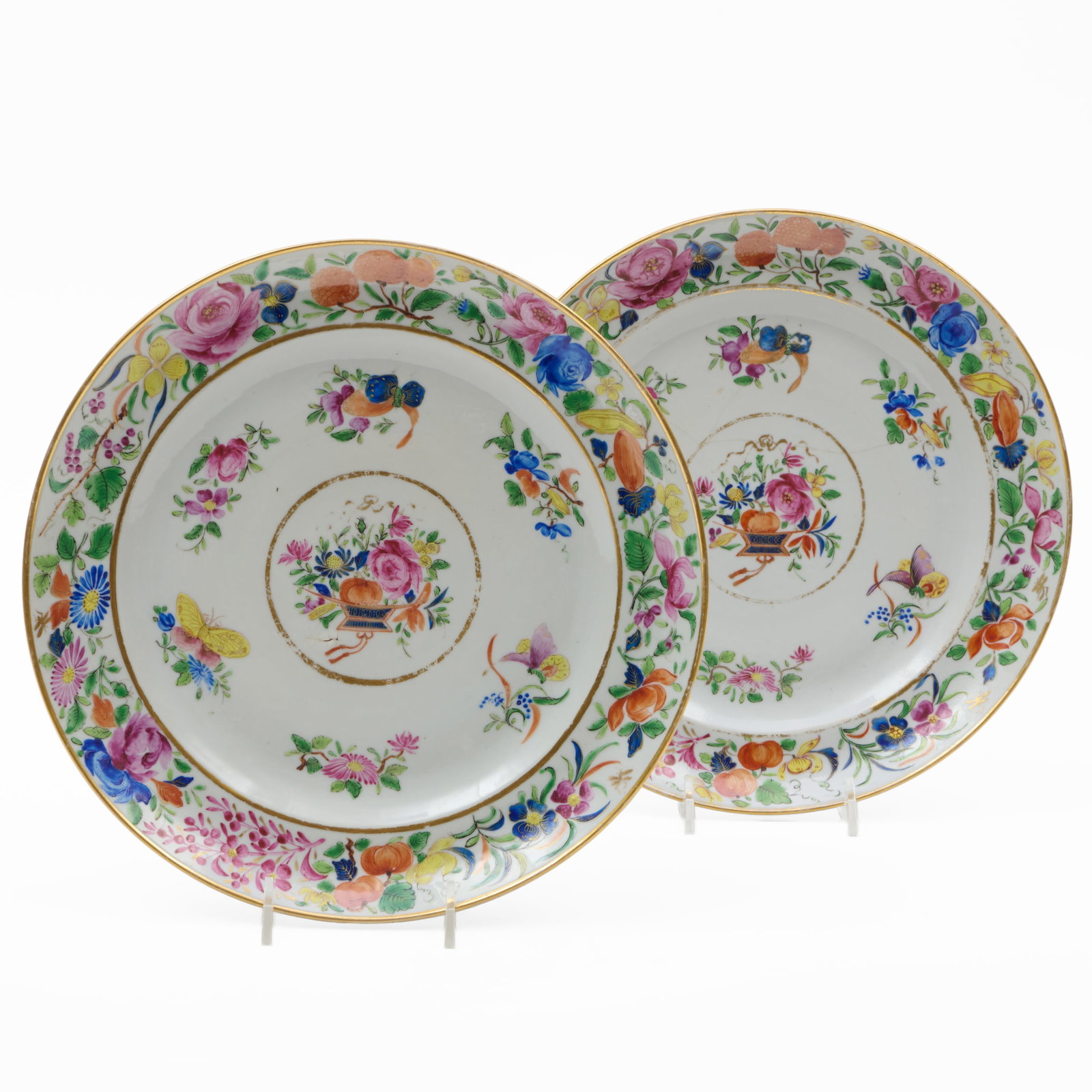 Pair Of Chinese Export Porcelain Plates For The Portuguese Market (1 of 5)