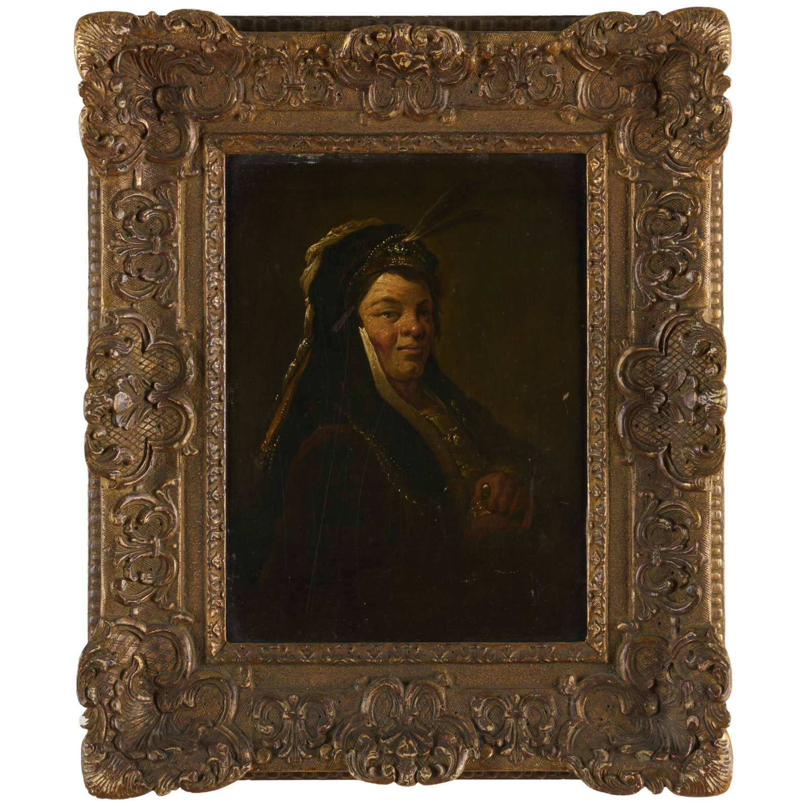 After Christian Wilhelm Ernst Dietrich (1712-1774): Portrait Of A Woman In A Headdress (1 of 5)