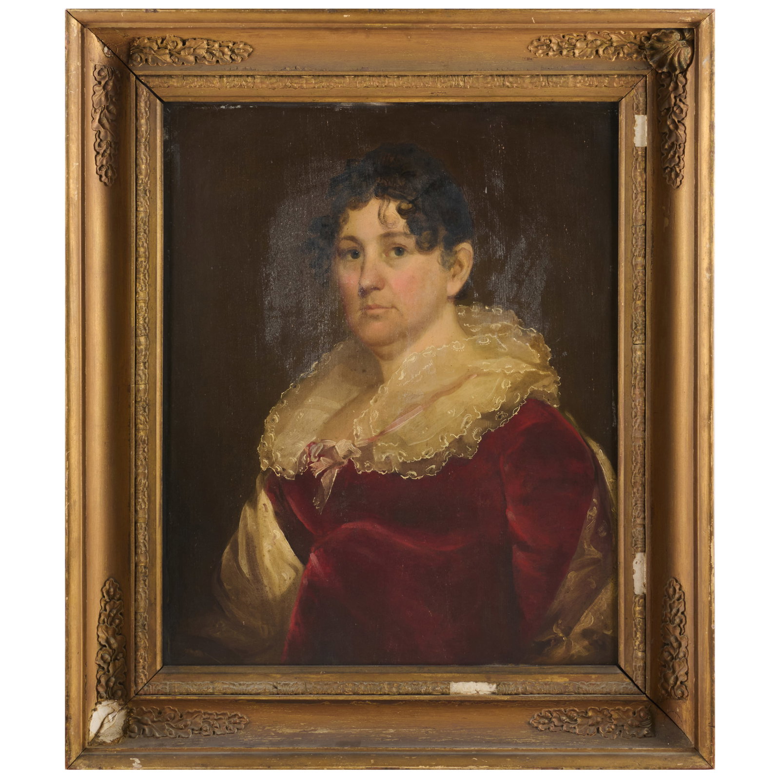 American School: Portrait Of A Woman In A Lace Collar (1 of 6)
