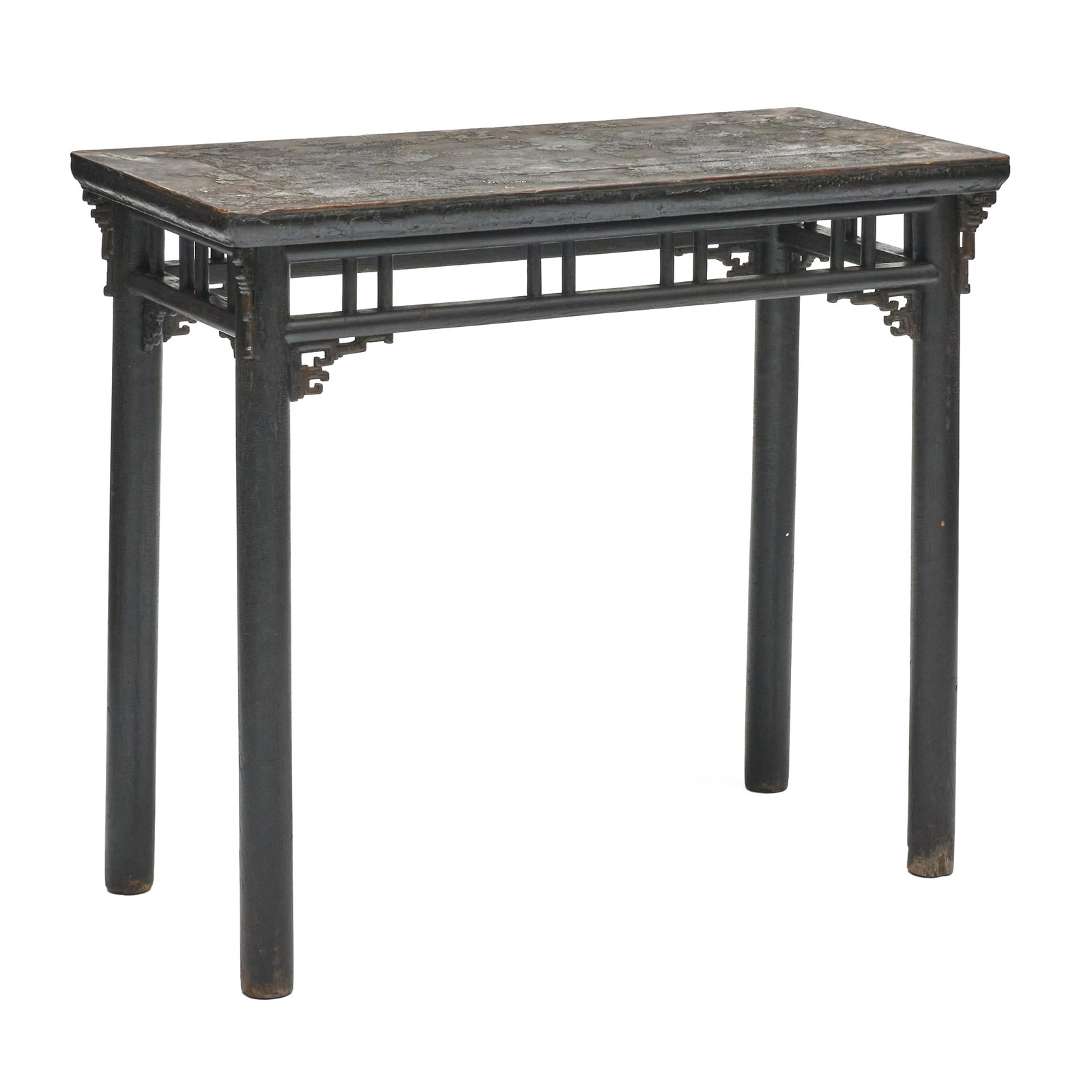 Chinese Black Painted Elm Side Table (1 of 7)