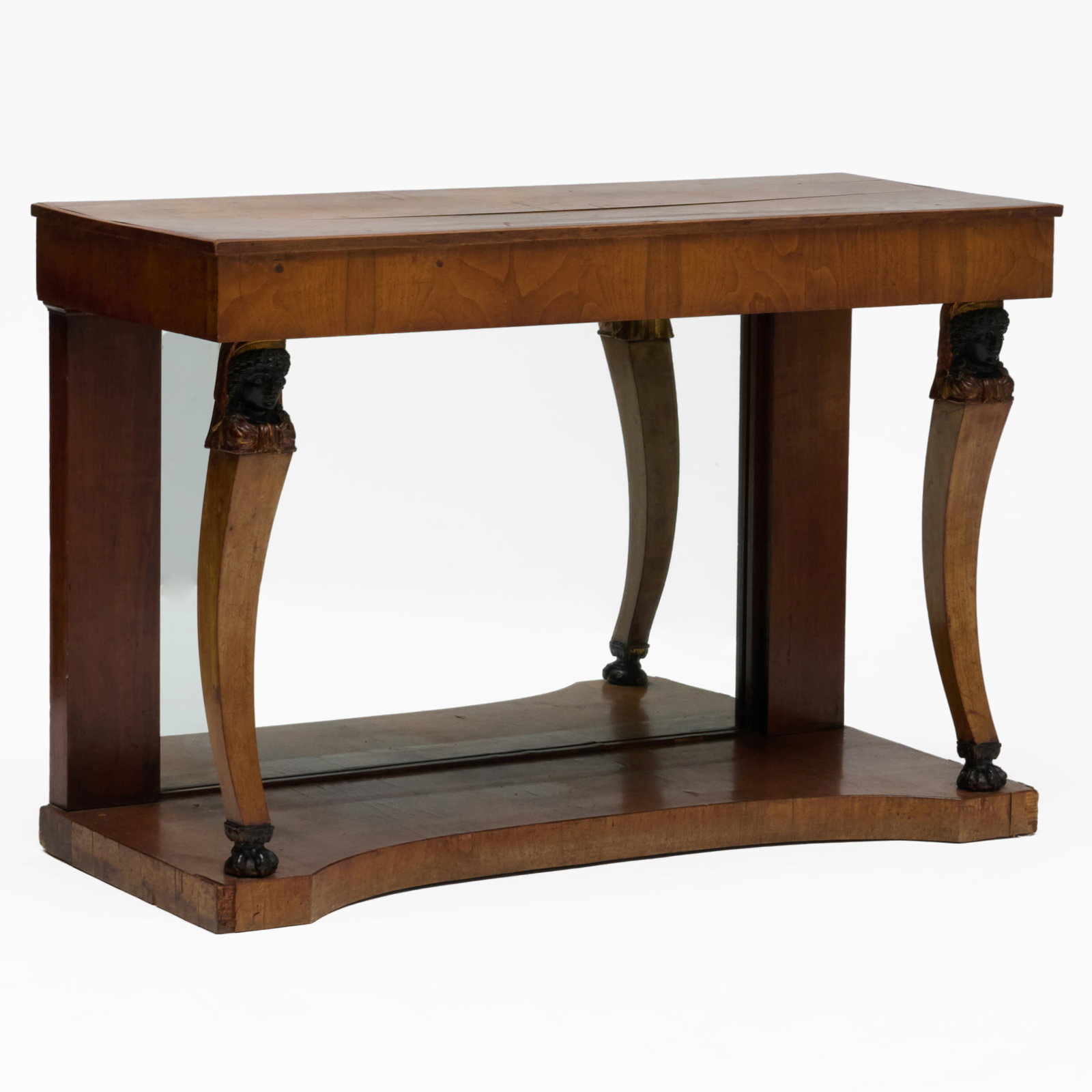 Empire Walnut, Ebonized And Parcel-Gilt Console Table (1 of 8)