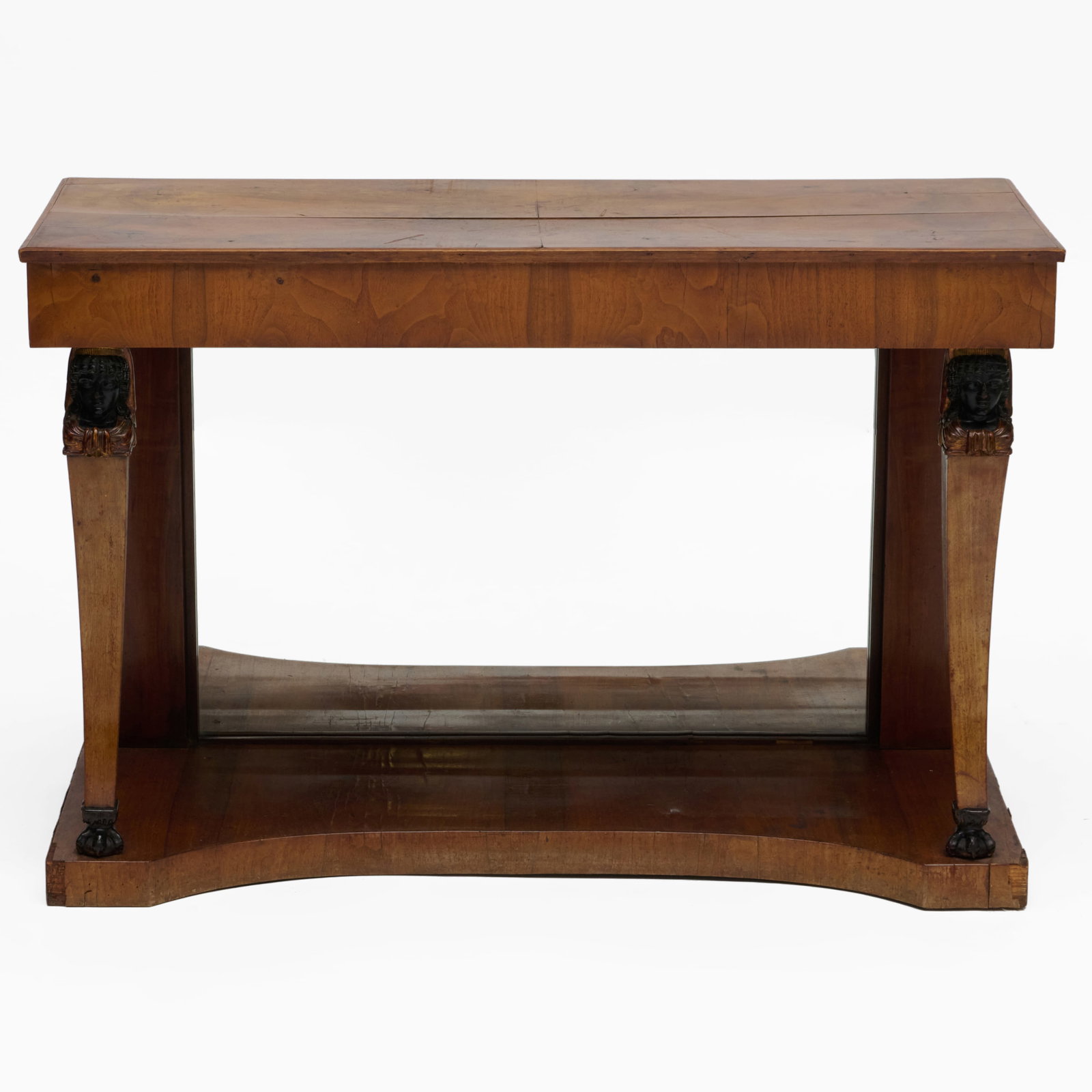 Empire Walnut, Ebonized And Parcel-Gilt Console Table - 2