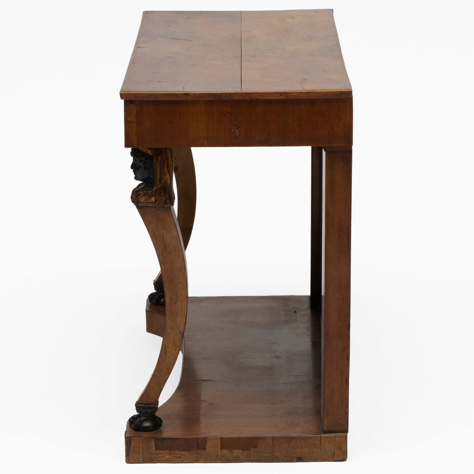 Empire Walnut, Ebonized And Parcel-Gilt Console Table - 4