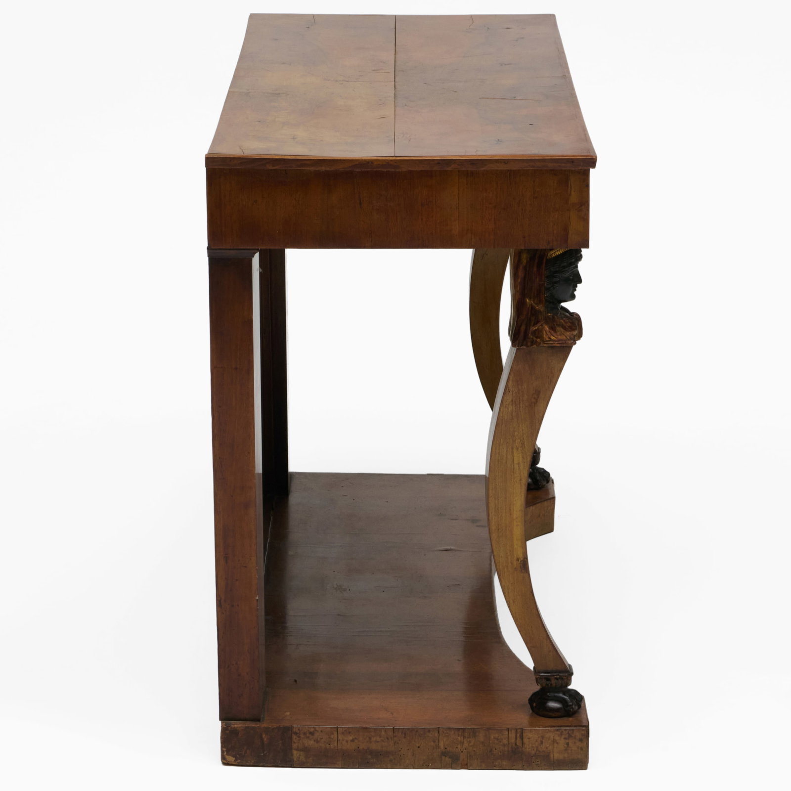 Empire Walnut, Ebonized And Parcel-Gilt Console Table - 6