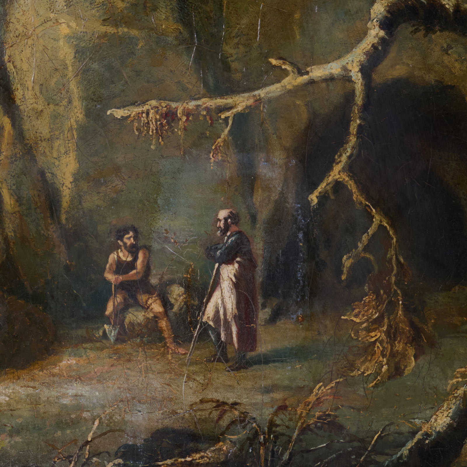 American School: Landscape With Two Figures - 2
