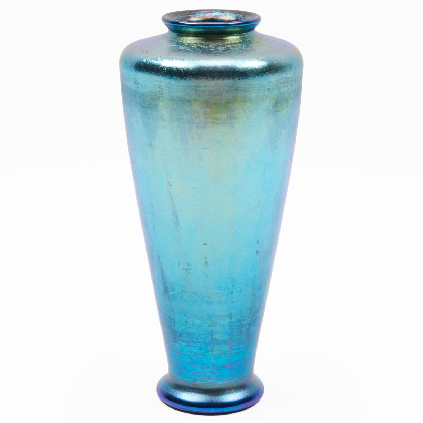 Tiffany Studios Blue Favrile Glass Vase (1 of 7)