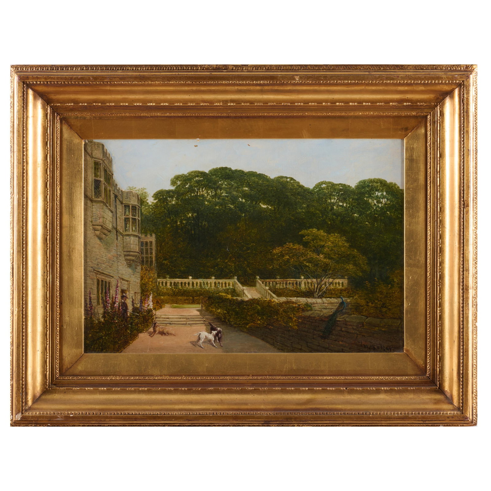 Attributed To William Harold Cubley (1816-1896): Skirmish On The Terrace (1 of 4)
