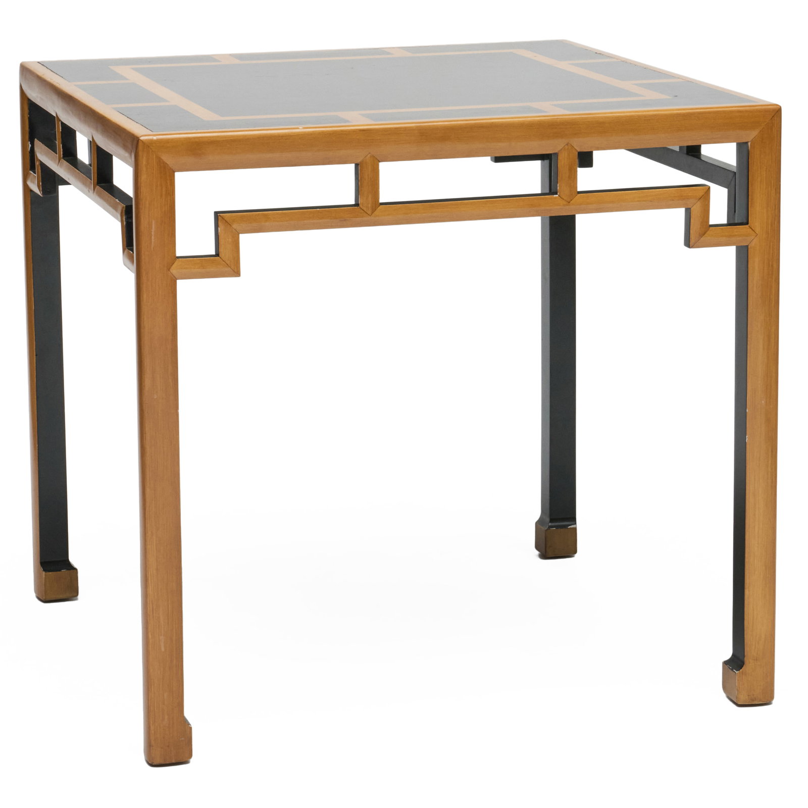 Modern Asian Inspired Fruitwood And Ebonized Games Table (1 of 7)