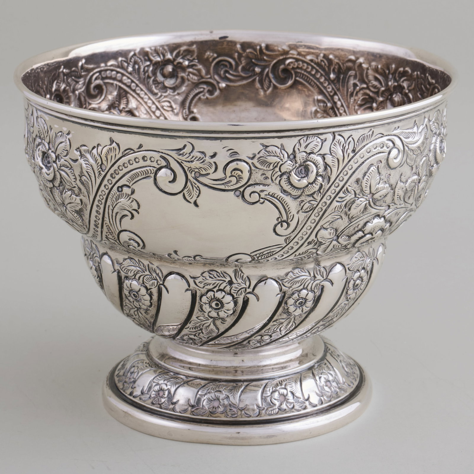 George V Silver Repousse Bowl - 5