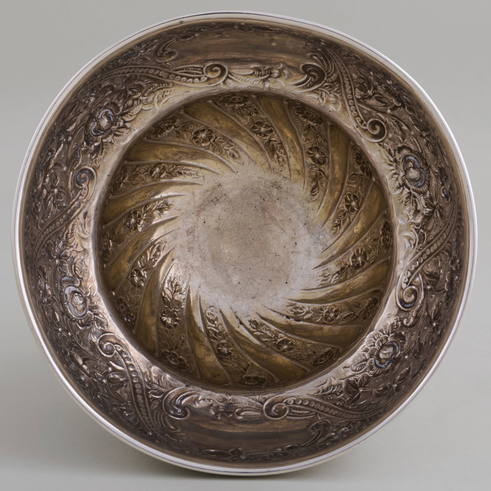 George V Silver Repousse Bowl - 6
