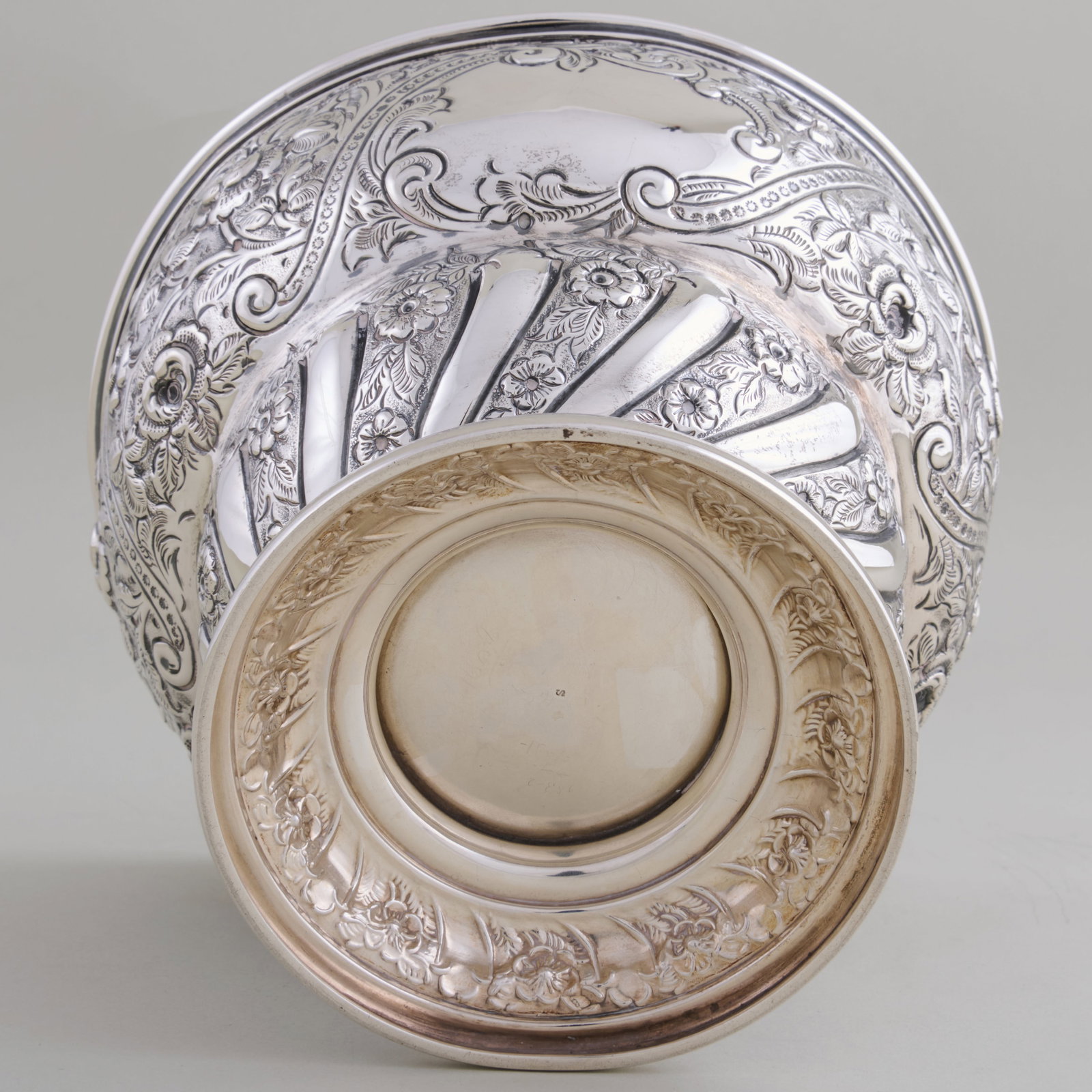 George V Silver Repousse Bowl - 7