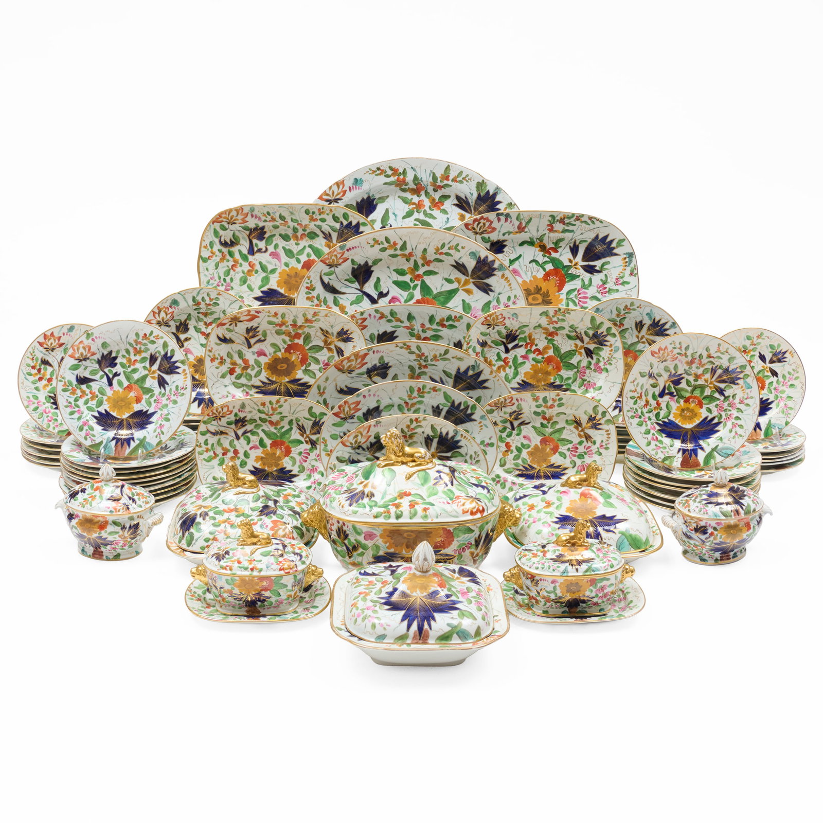 Extensive English Porcelain Dinner Service, Probably Coalport (1 of 20)