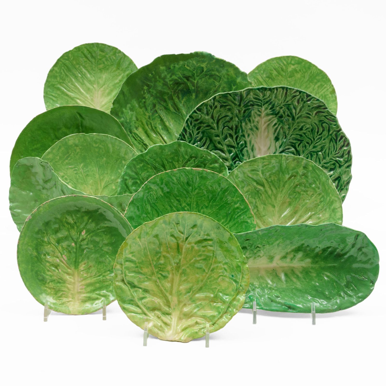 Assembled Italian Majolica Part Lettuce Service (1 of 20)