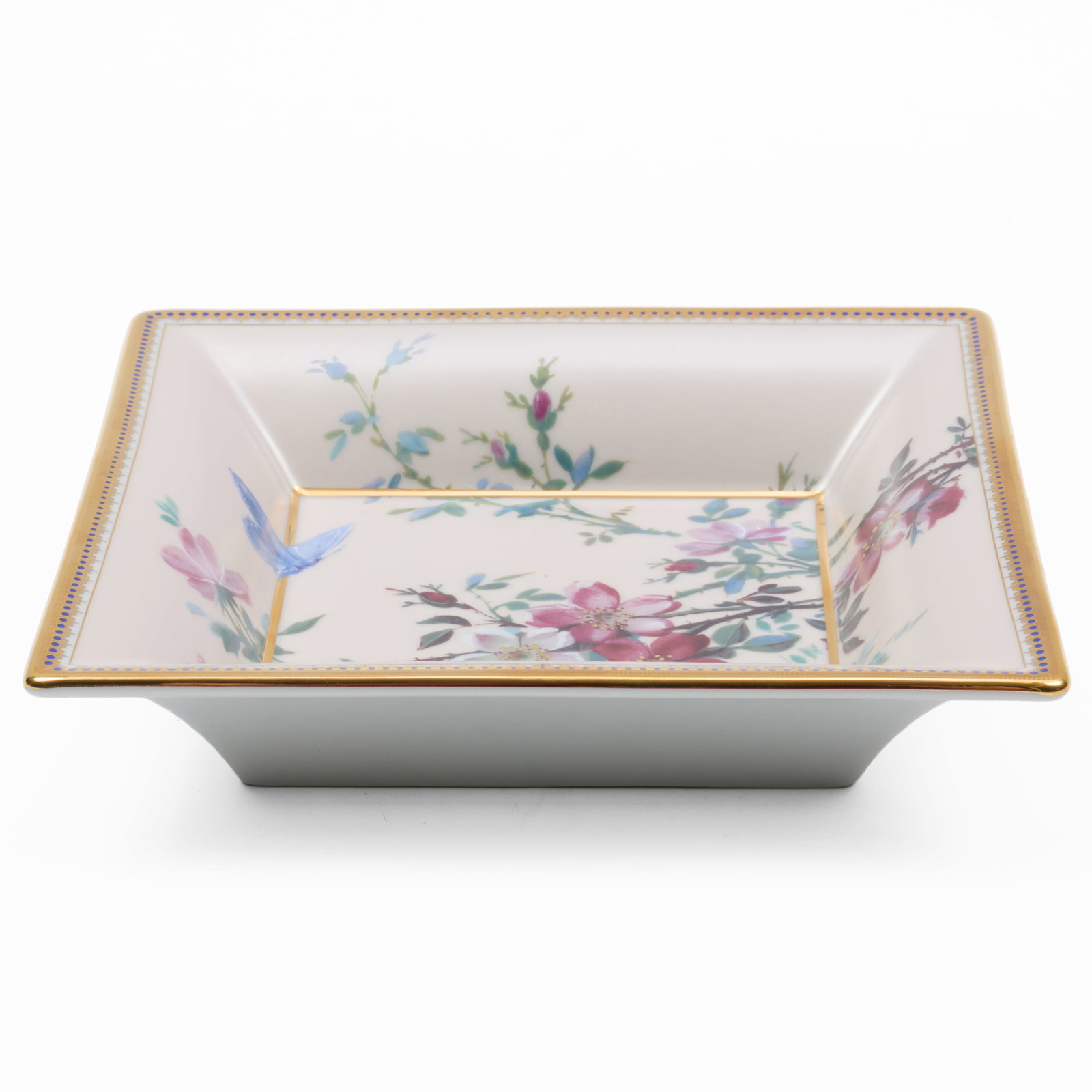 Patek Phillippe Porcelain Ashtray: Patek Phillippe Porcelain Ashtray Printed marks and in original box. 1 1/2 x 7 1/4 x 7 1/4 in. Property from the Collection of Nini and Alan Saman