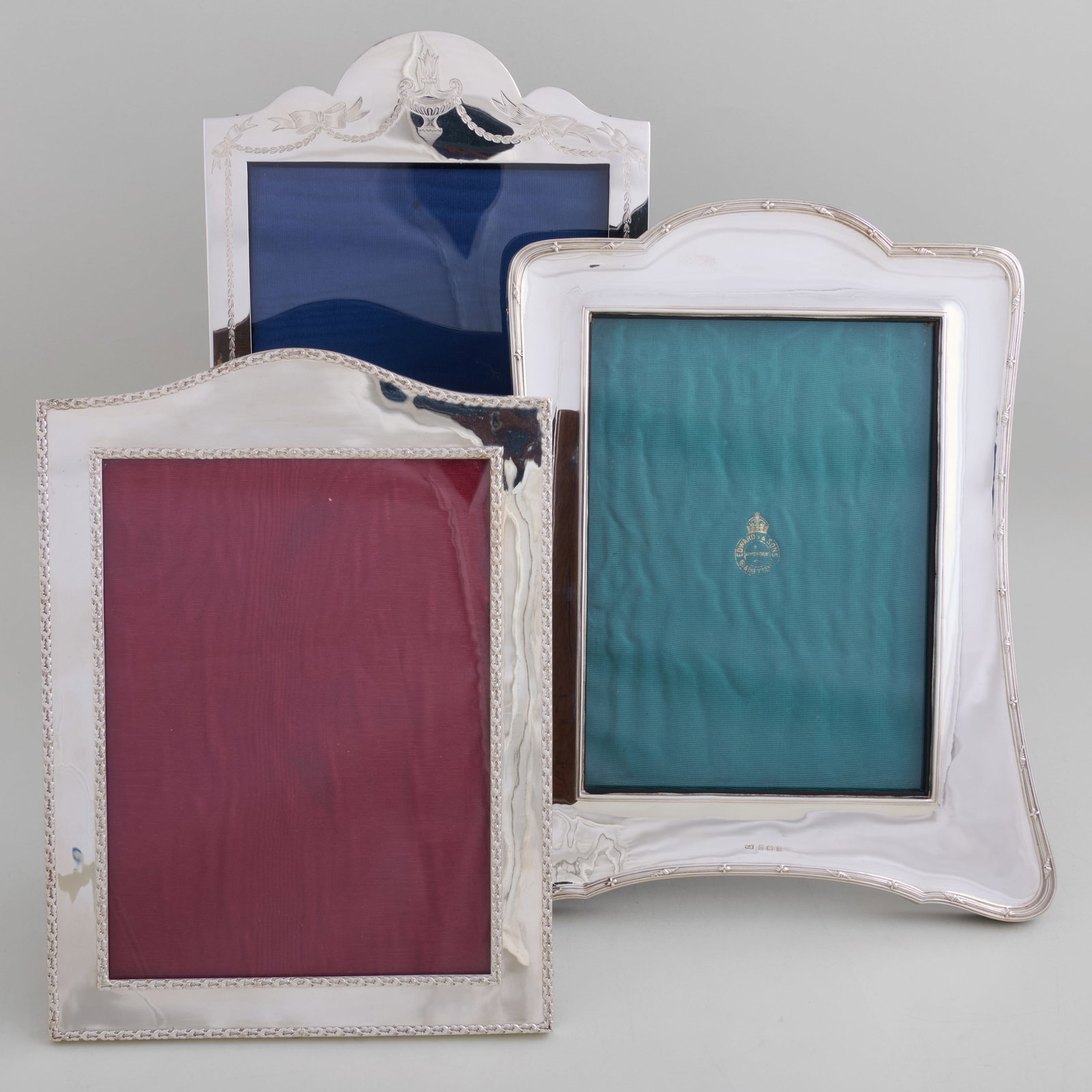 Group of Three English Silver Frames (1 of 8)