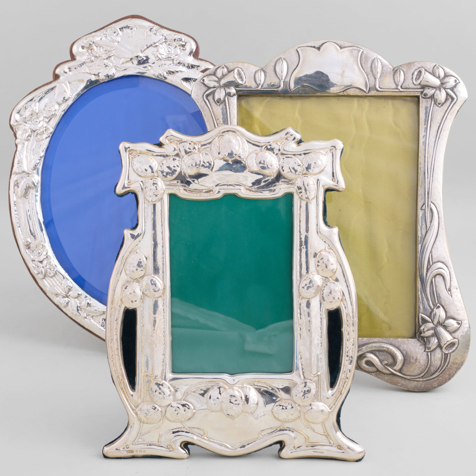 Group of Three English Silver Frames (1 of 8)
