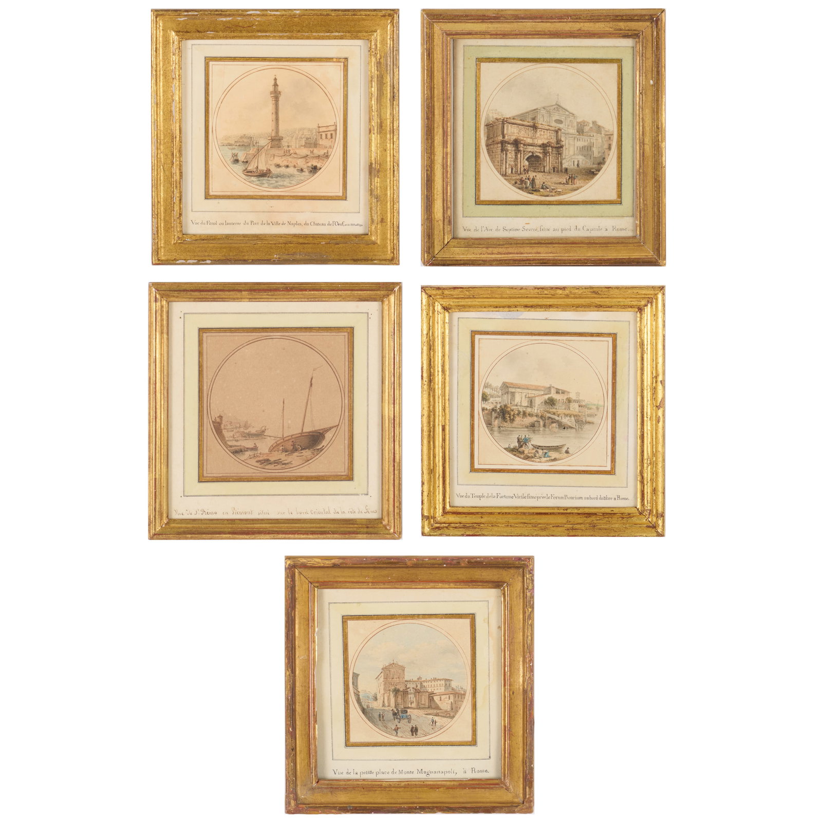 Attributed to Victor-Jean Nicolle (1754-1806): Vues: Group of Five (1 of 10)