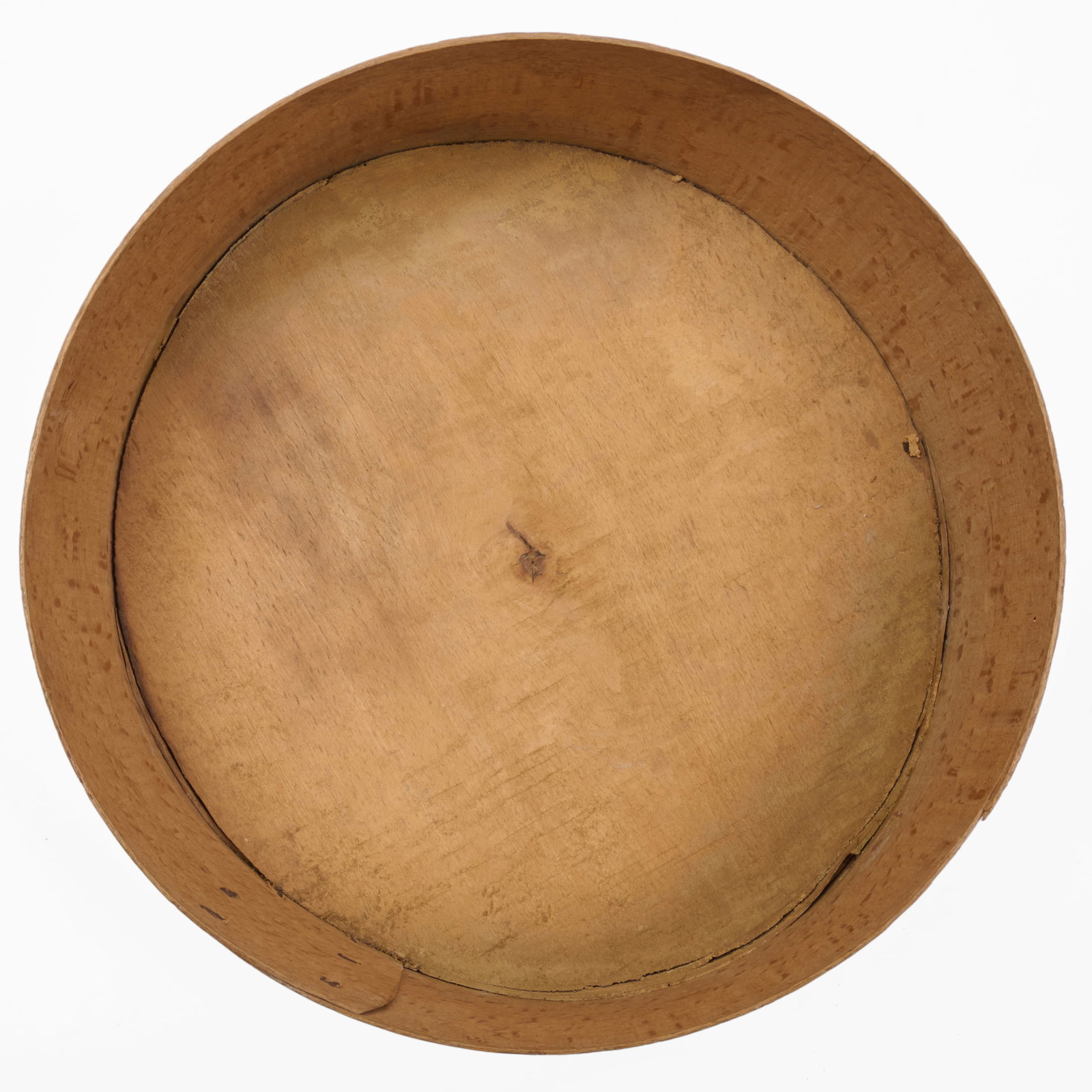 Continental Painted Beech Circular Work Box, Tuscany - 7