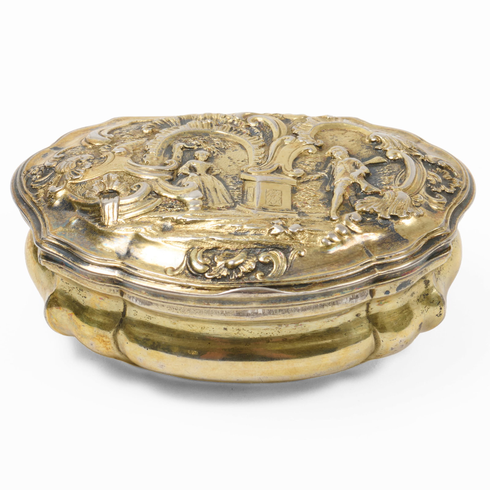 Continental Silver Gilt Snuff Box - 2