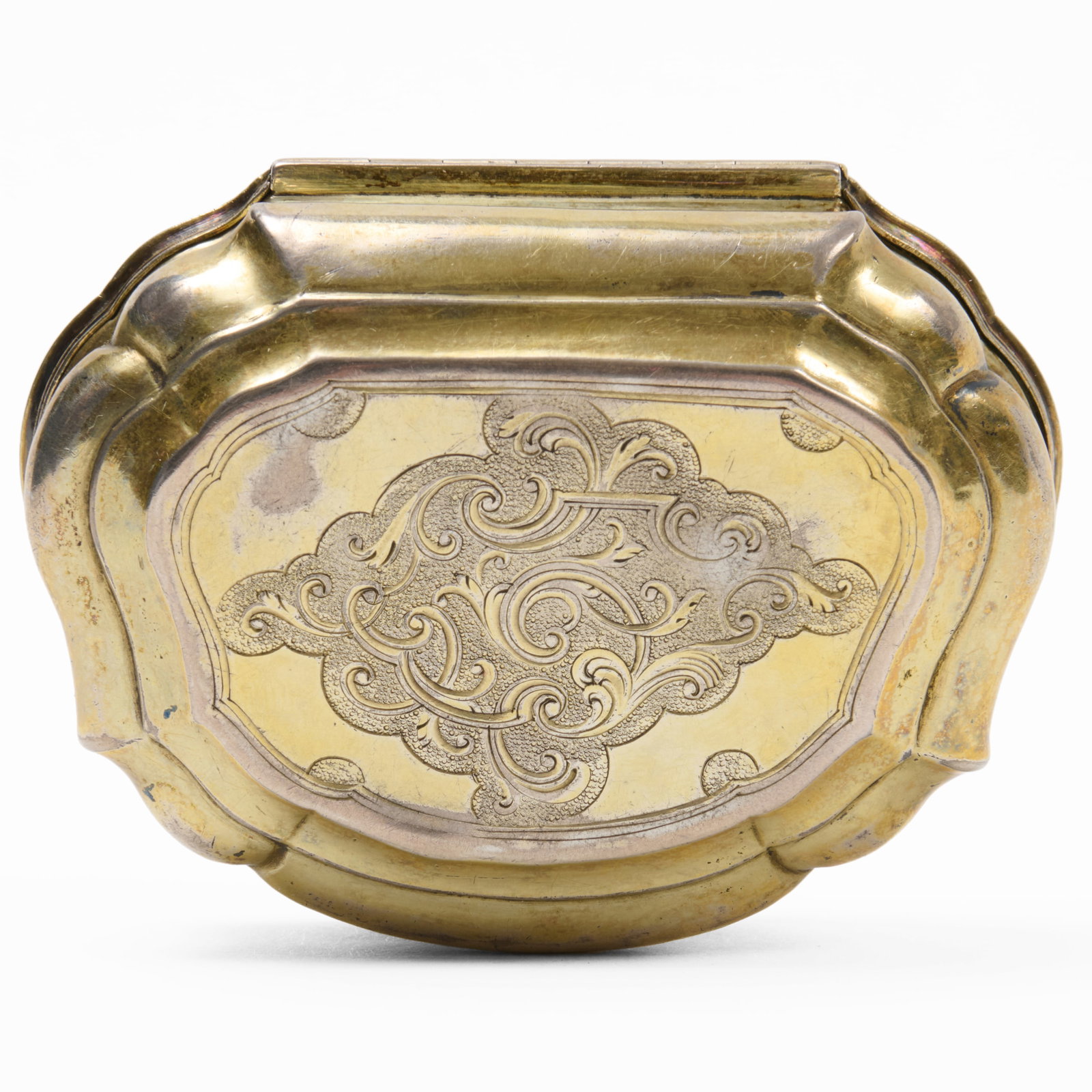 Continental Silver Gilt Snuff Box - 7