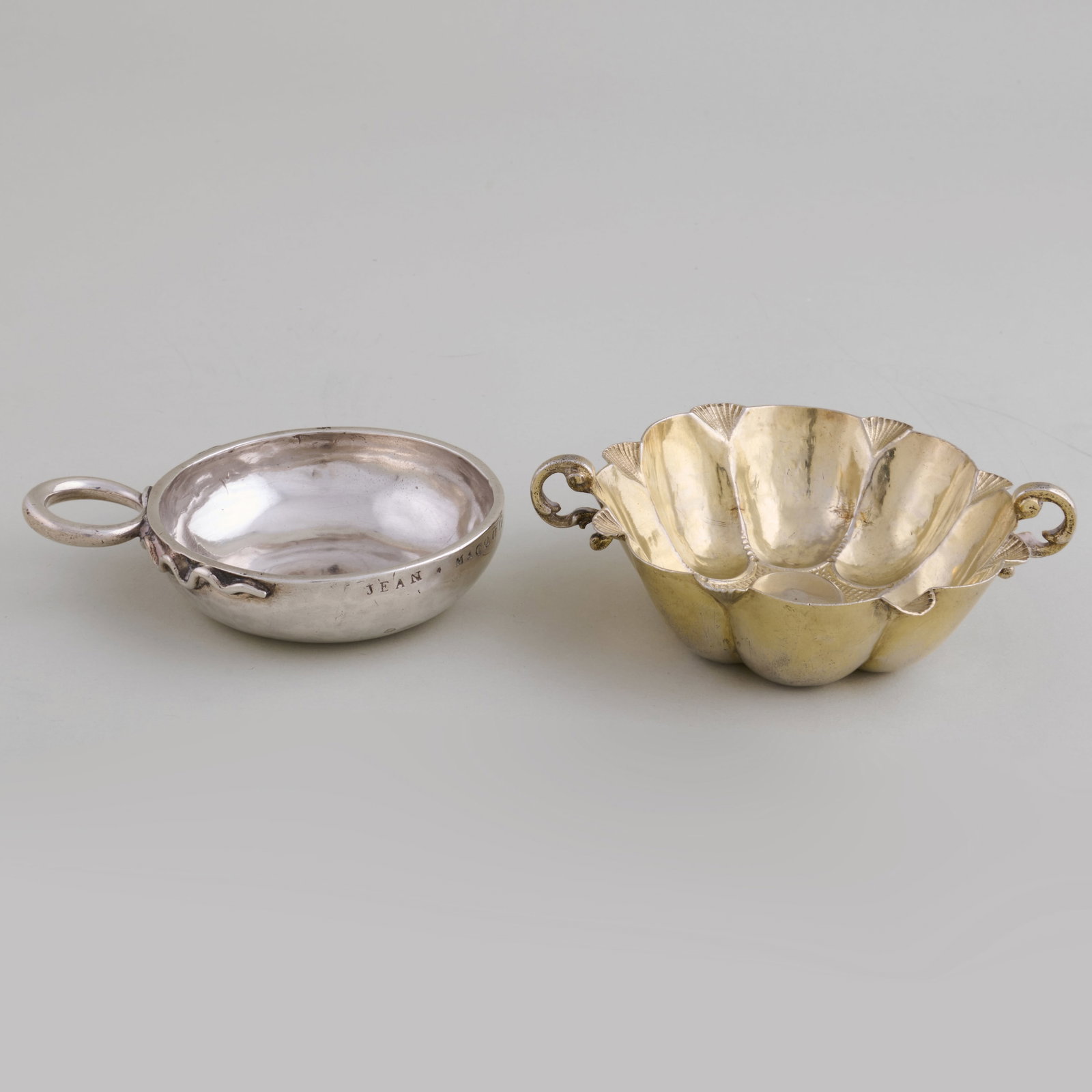 Two Silver Wine Tasters - 2