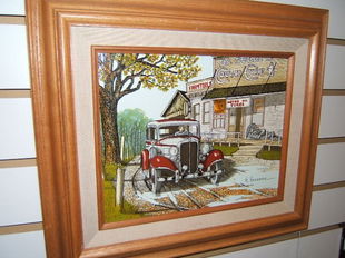 H Hargrove Framed Painting Of A Train Jul 26 2019 Denotter