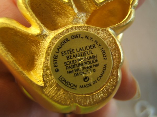 ESTEE LAUDER BEADED TEDDY BEAR SOLID PERFUME - 3