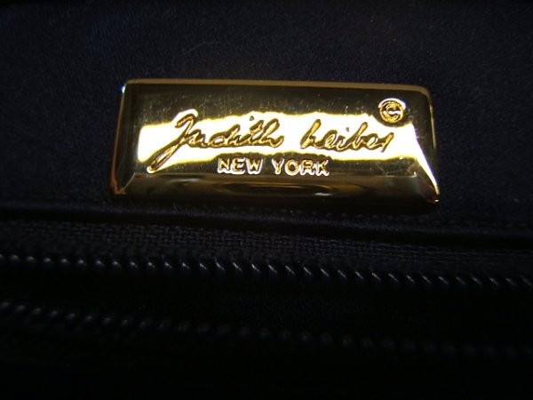 JUDITH LEIBER NAVY FABRIC CLUTCH-STARFISH CLASP - 4
