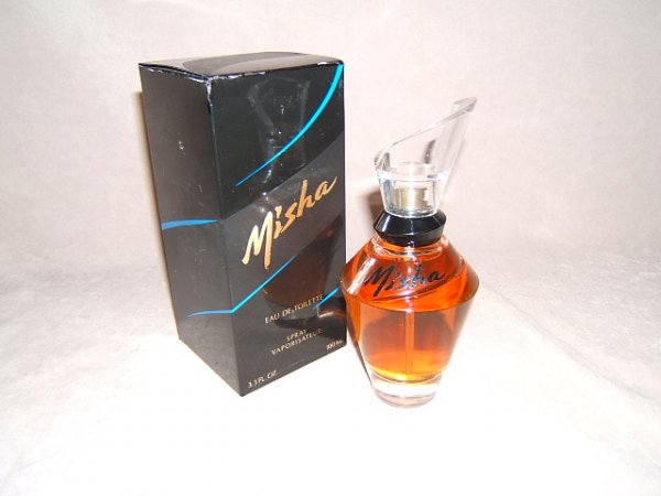 MISHA EAU DE TOILETTE 3.3 FLUID OZ. SPRAY IN BOX: MISHA EAU DE TOILETTE 3.3 FLUID OZ. SPRAY IN BOX - Wonderful fragrance for/by "Parfums Mikhail Baryshnikov" Richard Barrie fragrance inc. NY (East Hampton) Ref. 105. Only came in this size & form. Doe
