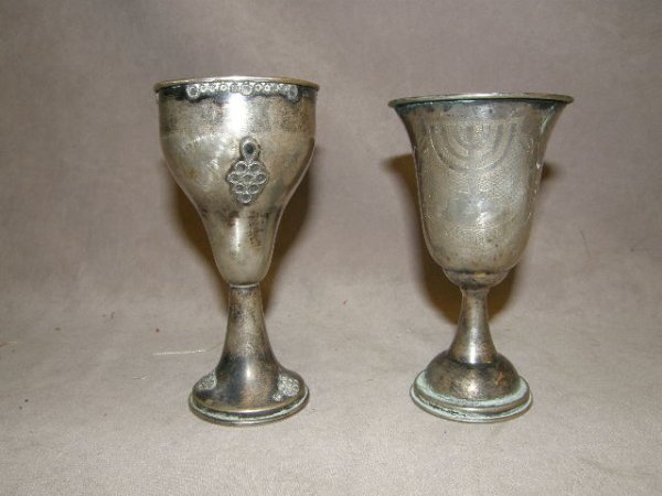 2 SILVER GOBLETS