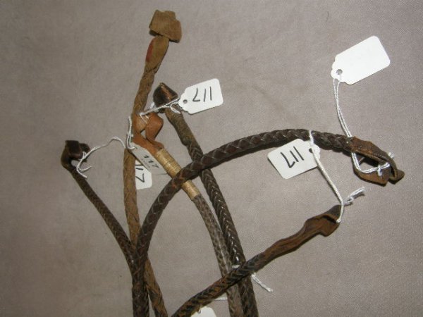6 LEATHER WHIPS - 2