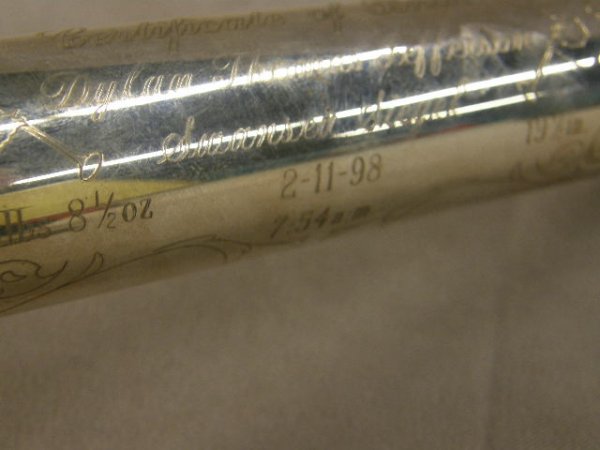 SILVERPLATED BIRTH CERTIFICATE HOLDER - 3