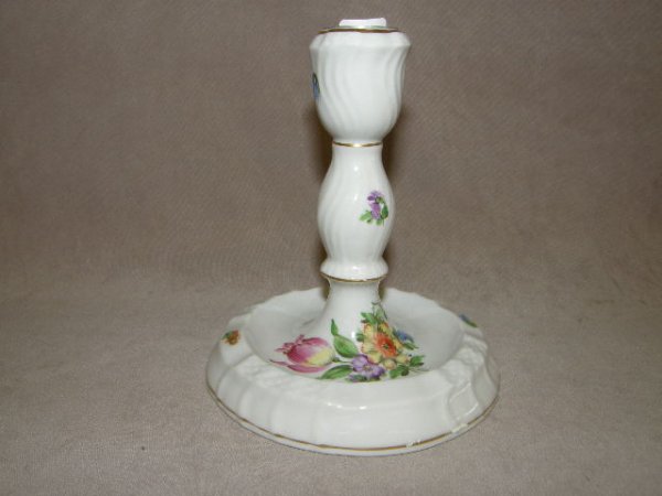 HEREND HANDPAINTED CANDLESTICK LAMP BASE