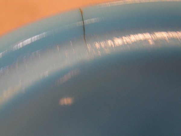 BLUE GLASS HEN ON NEST - 2