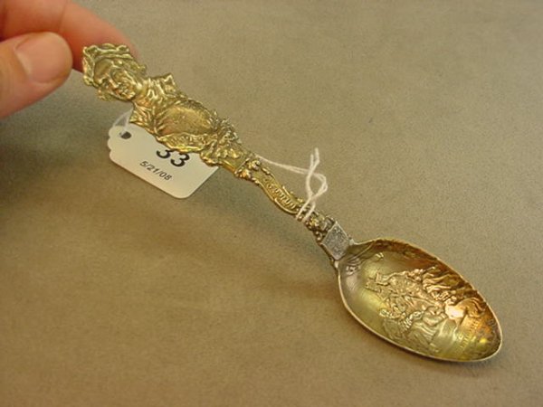 STERLING CHICAGO WORLD'S FAIR SOUVENIR SPOON