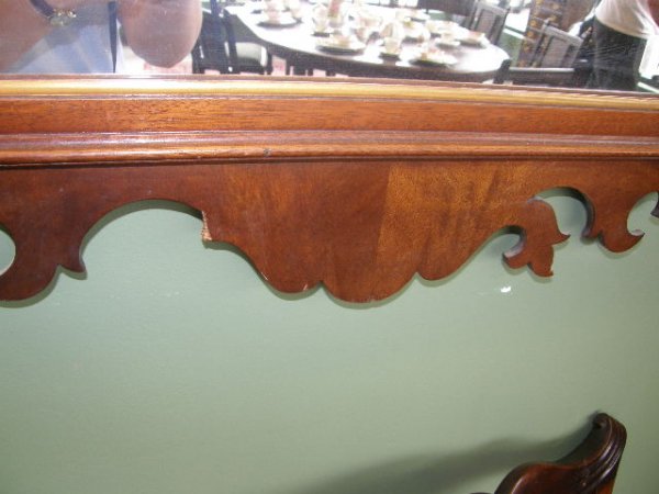 CARVED MIRROR WITH GILT DECORATION - 2