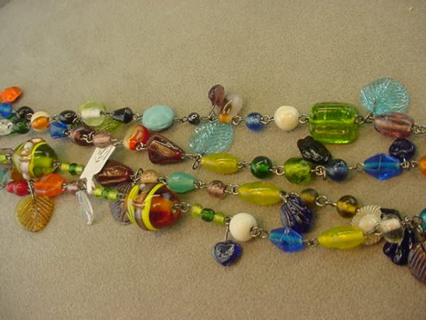 1 50 INCH STRAND ART GLASS BEADS